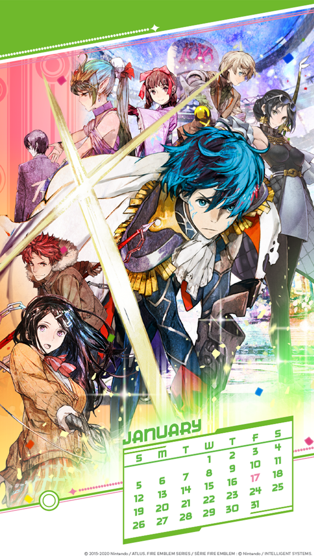 my.nintendo.com/Calendar - January 2020 - Tokyo Mirage Sessions - FE Encore/TMSFEE_Jan_Calendar_[640x1136].png